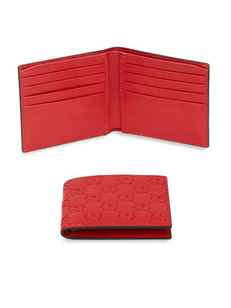 gucci swing leather card case|gucci signature wallet red.